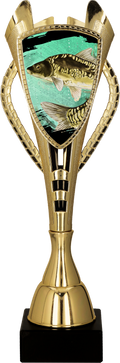 Pokal Kunststoff Gold Angeln