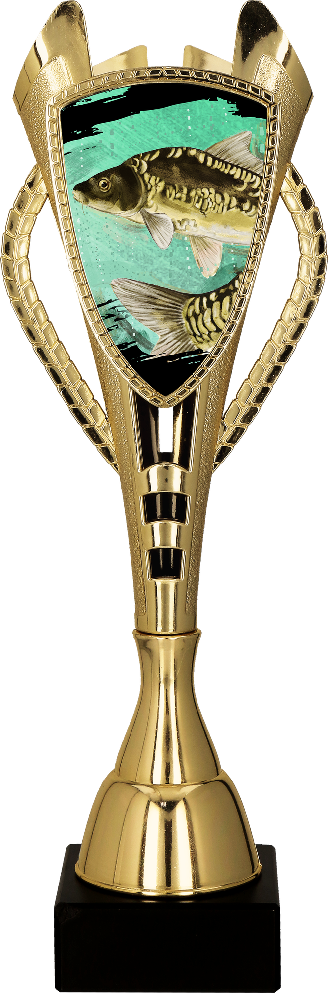 Pokal Kunststoff Gold Angeln