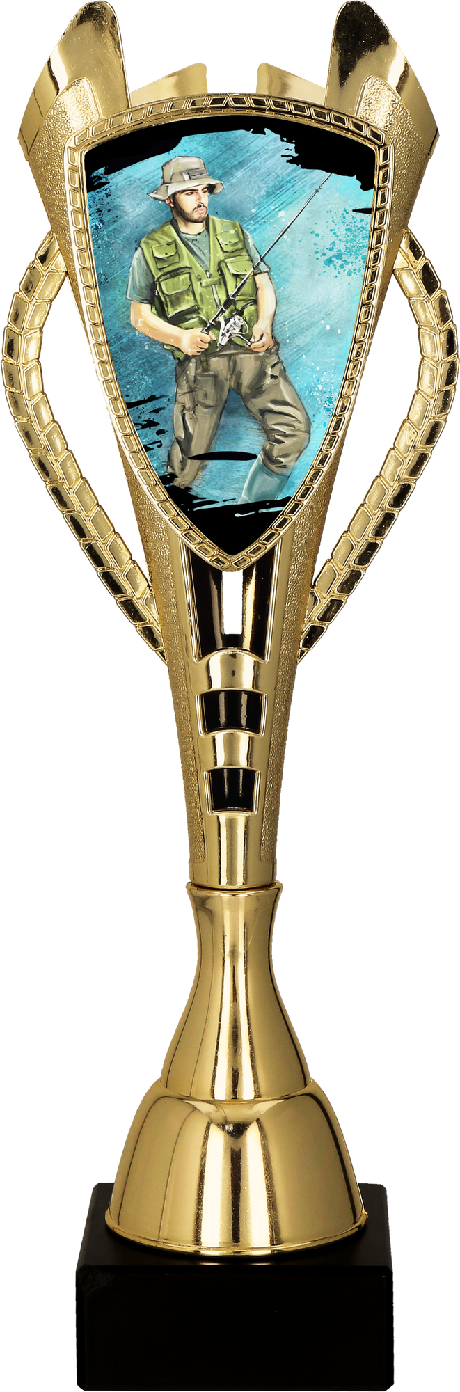 Pokal Kunststoff Gold Angler