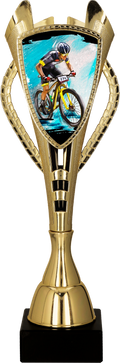 Pokal Kunststoff Gold Radsport Mountainbike MTB