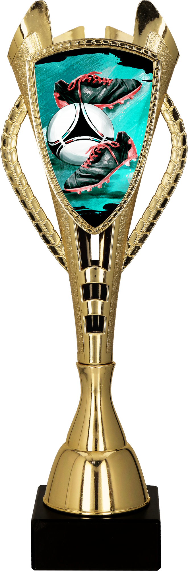 Pokal Kunststoff Gold Fußball