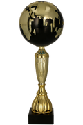 Pokal Kunststoff Gold Schwarz