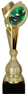 Pokal Kunststoff Gold Fußball