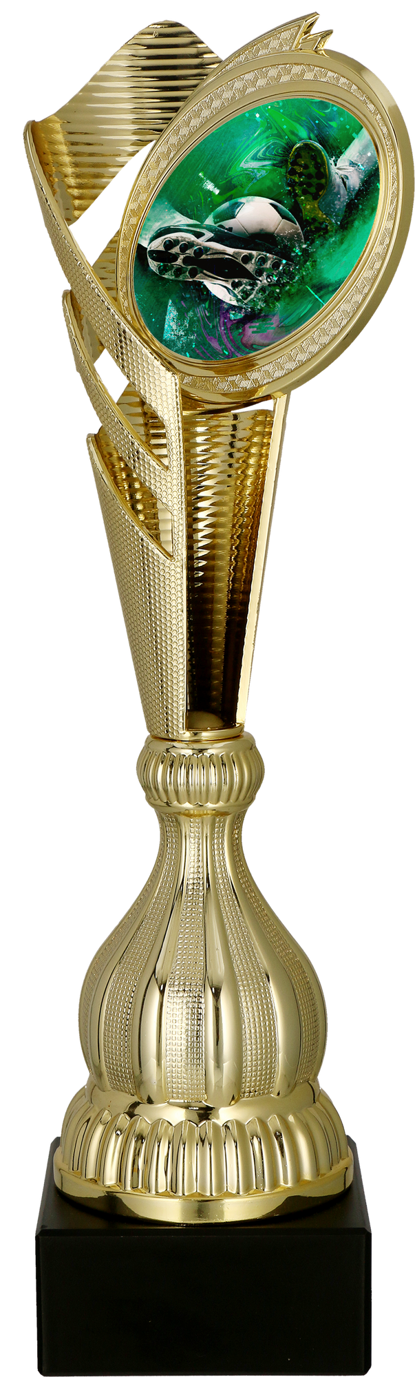 Pokal Kunststoff Gold Fußball