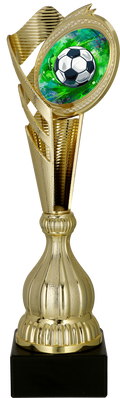 Pokal Kunststoff Gold Fußball