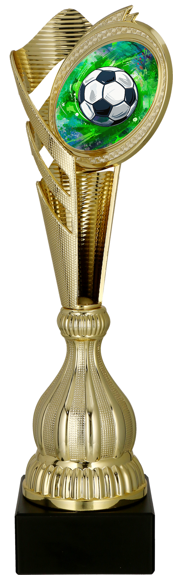 Pokal Kunststoff Gold Fußball
