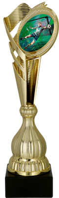 Pokal Kunststoff Gold Fußball