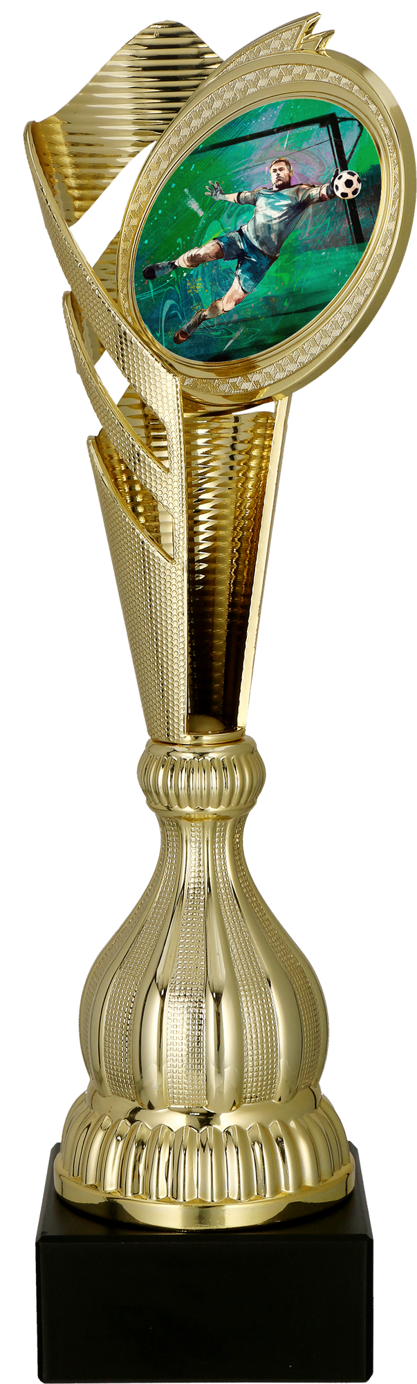 Pokal Kunststoff Gold Fußball