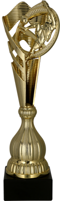 Pokal Kunststoff Gold Fußball