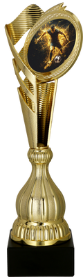Pokal Kunststoff Gold Fußball