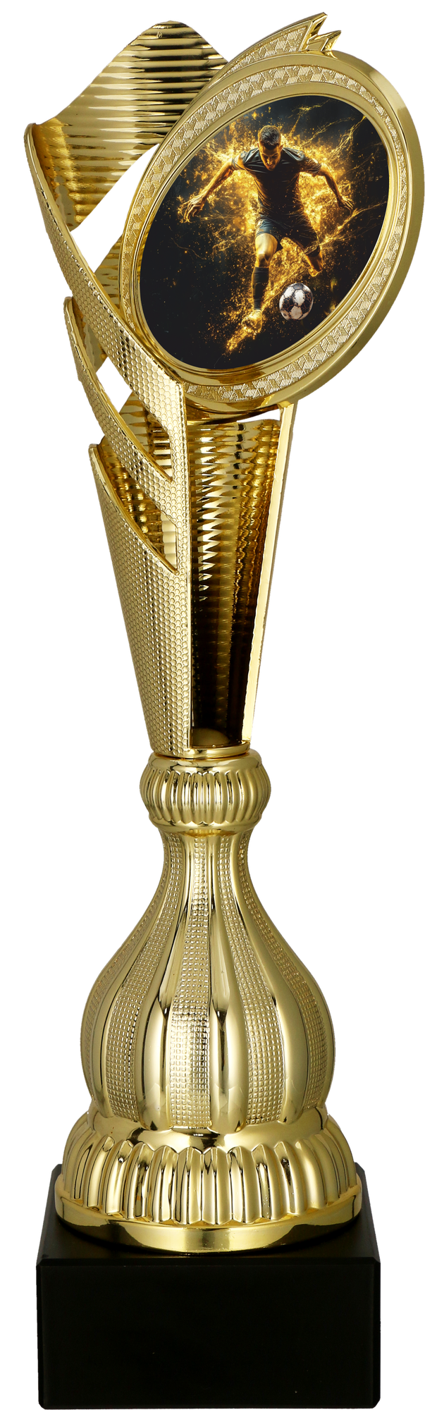 Pokal Kunststoff Gold Fußball