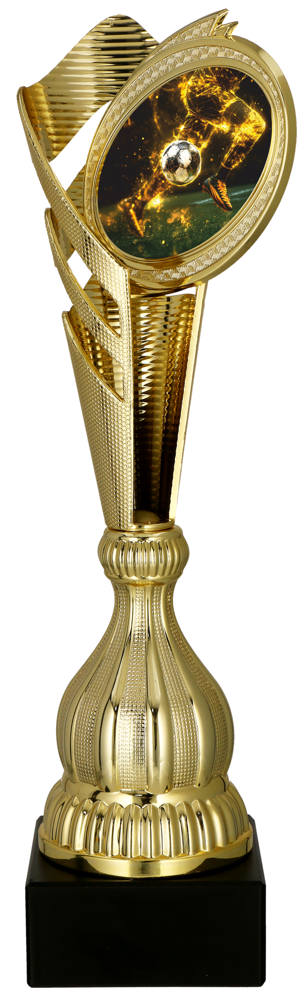 Pokal Kunststoff Gold Fußball