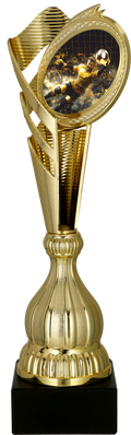 Pokal Kunststoff Gold Fußball
