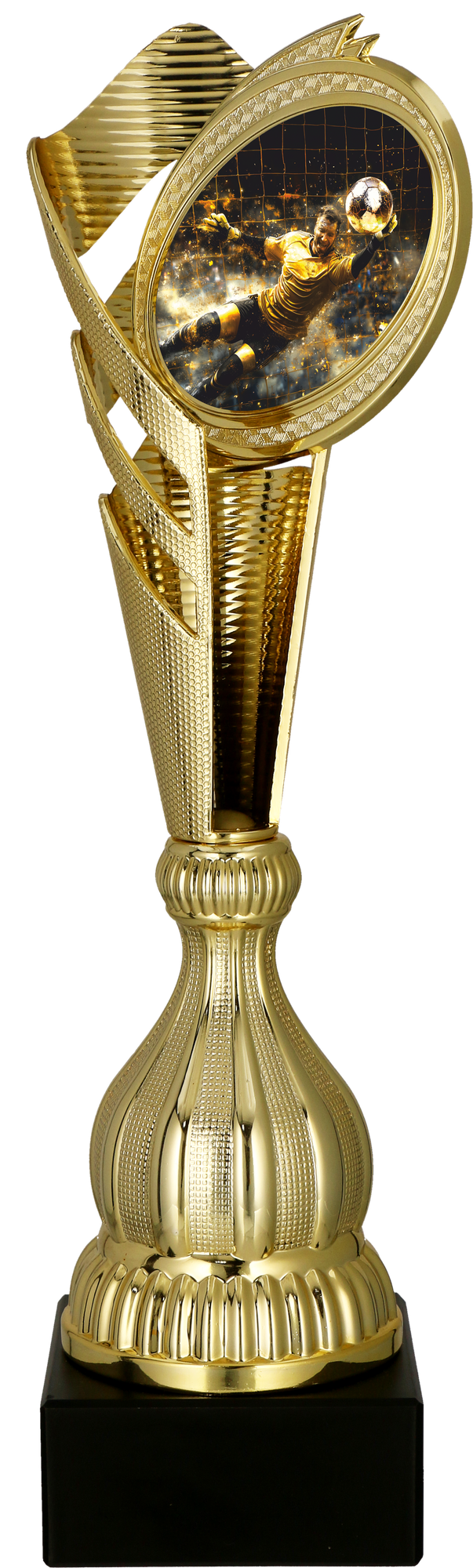 Pokal Kunststoff Gold Fußball