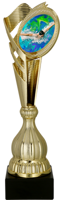 Pokal Kunststoff Gold Schwimmen