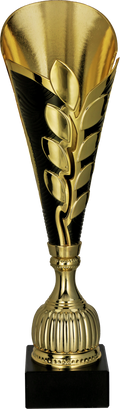 Pokal Kunststoff Gold Schwarz