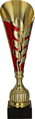Pokal Kunststoff Gold Rot