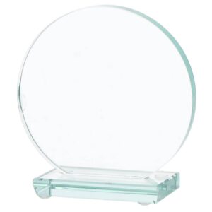 rund Glasstatuette mit Etui