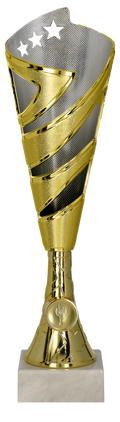 Pokal Kunststoff Gold Silber