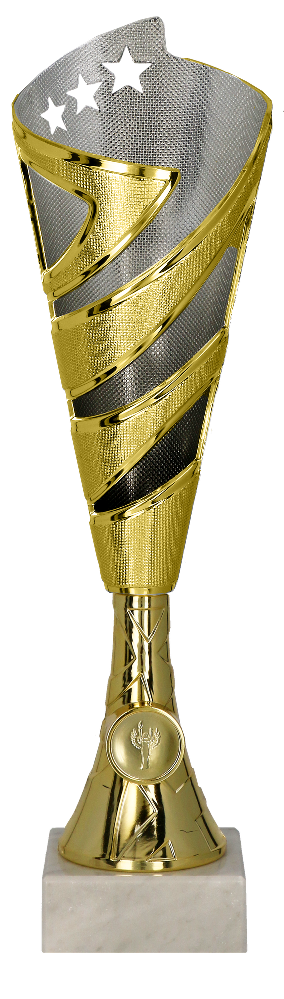 Pokal Kunststoff Gold Silber