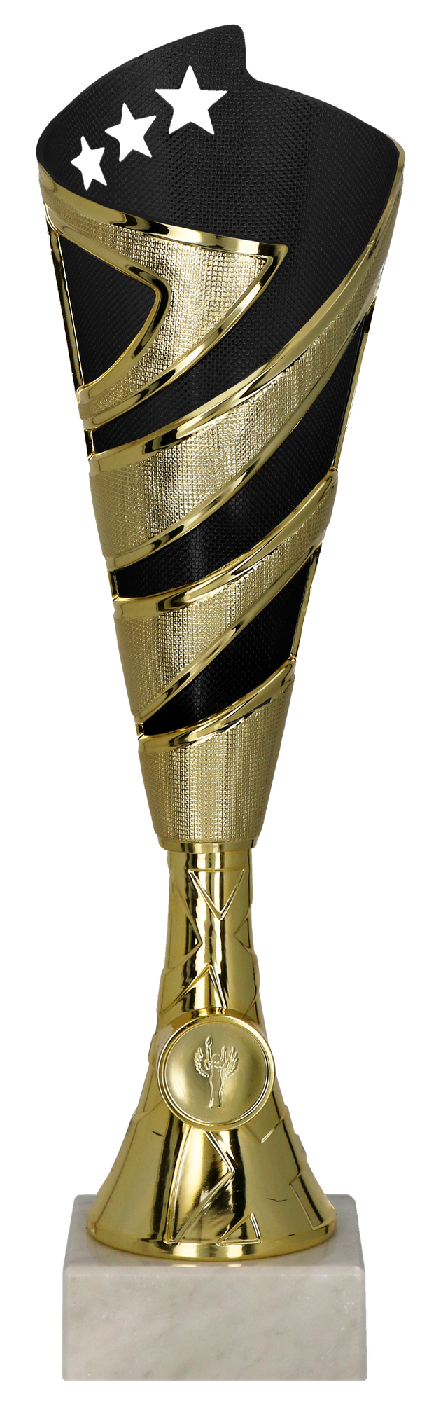 Pokal Kunststoff Gold Schwarz
