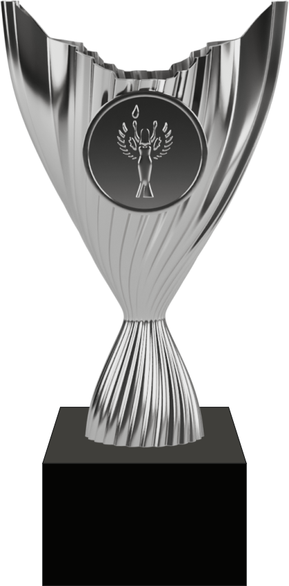 Pokal Kunststoff Silber