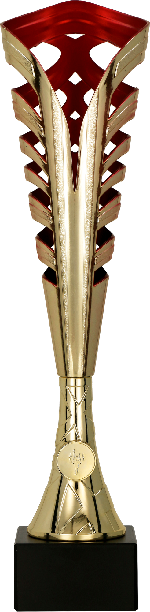 Pokal Kunststoff Gold Rot