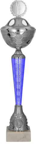 Pokal Silber Blau