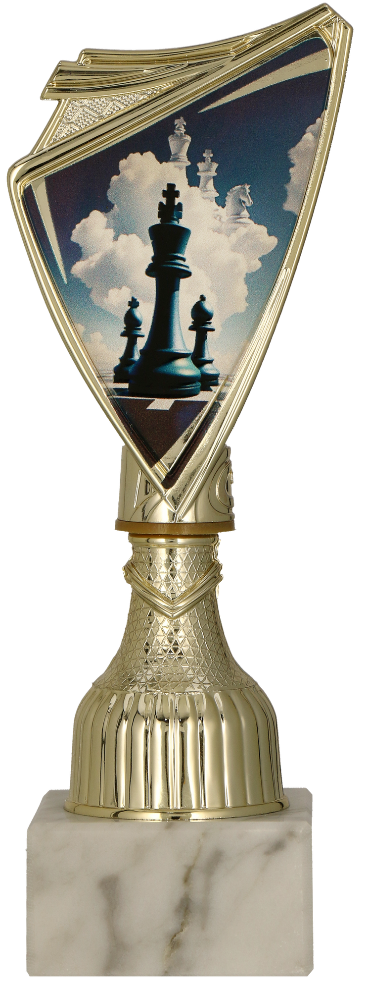 Pokal Kunststoff Gold Schach