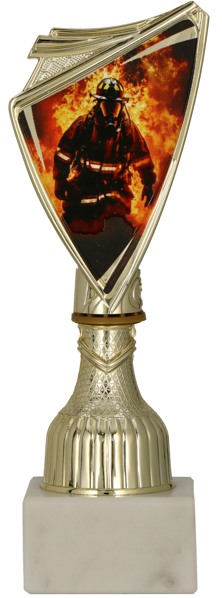 Pokal Kunststoff Gold Feuerwehr