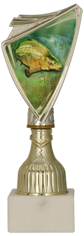 Pokal Kunststoff Gold Angeln