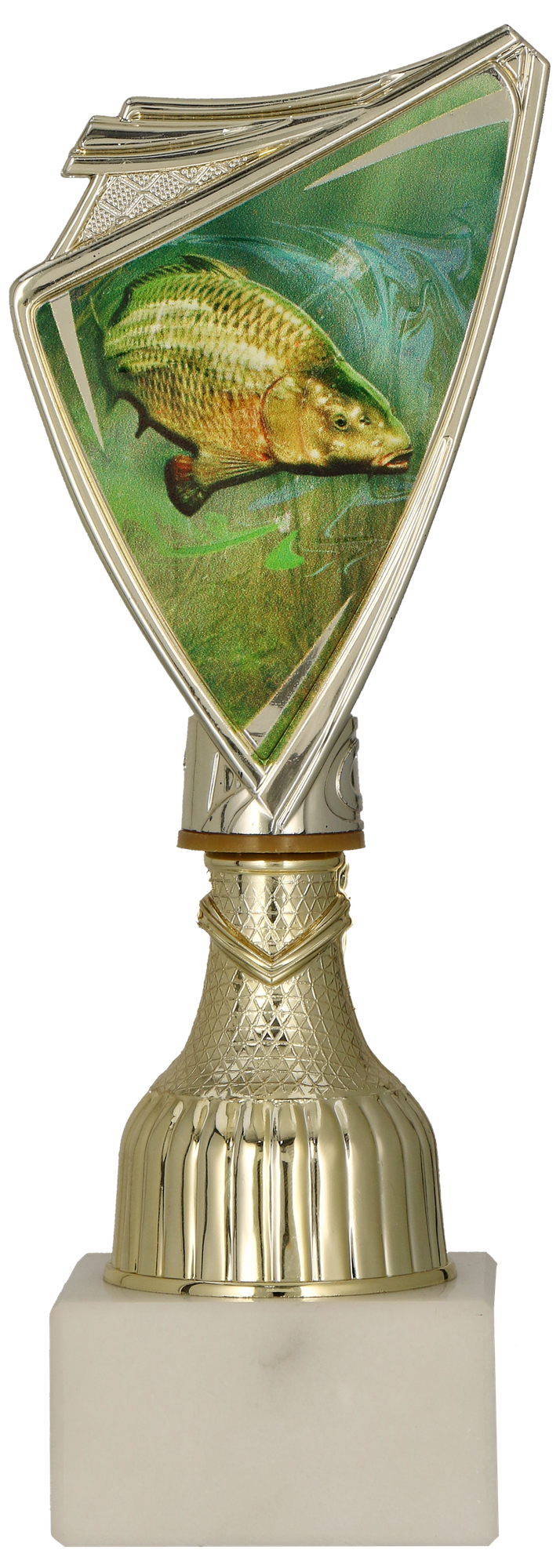 Pokal Kunststoff Gold Angeln