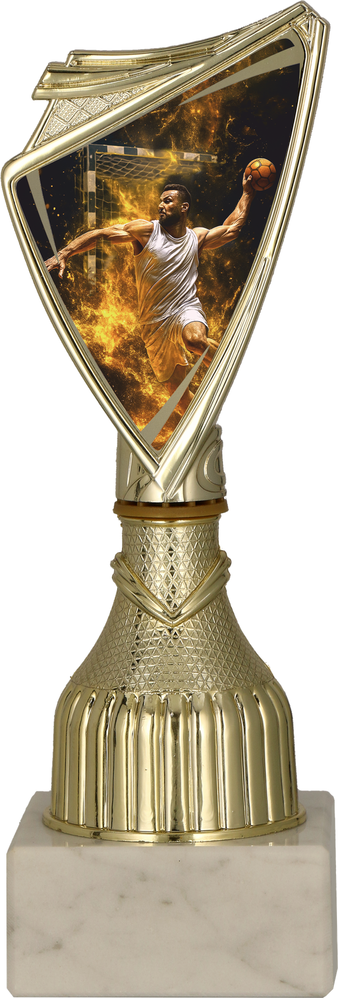 Pokal Kunststoff Gold Handball