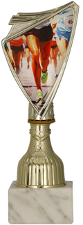 Pokal Kunststoff Gold Laufen