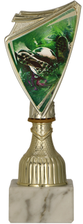 Pokal Kunststoff Gold Fußball