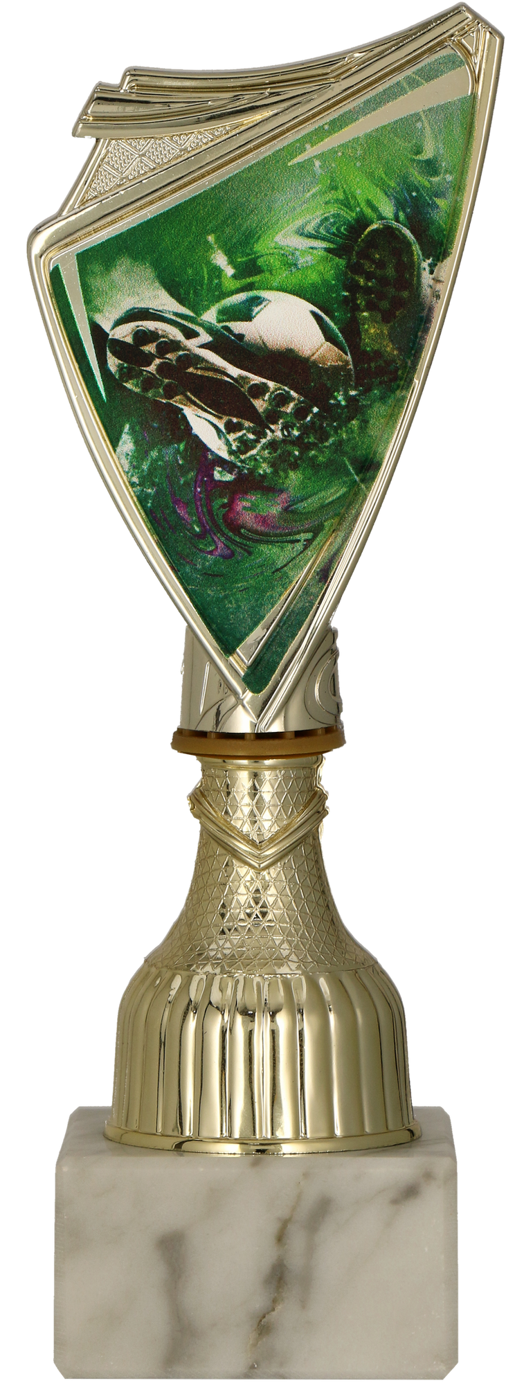 Pokal Kunststoff Gold Fußball