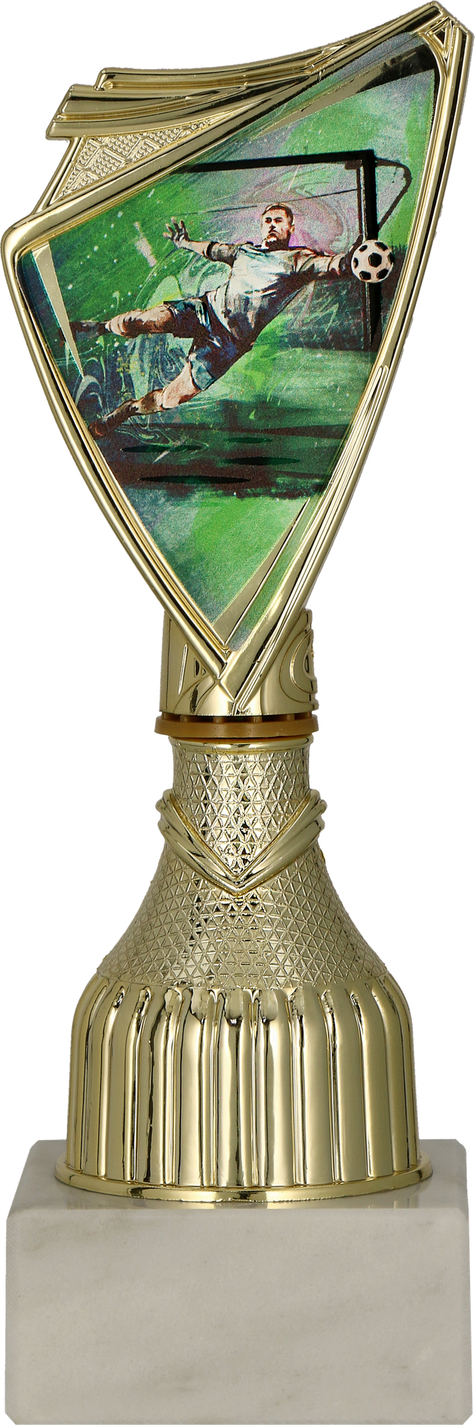 Pokal Kunststoff Gold Fußball