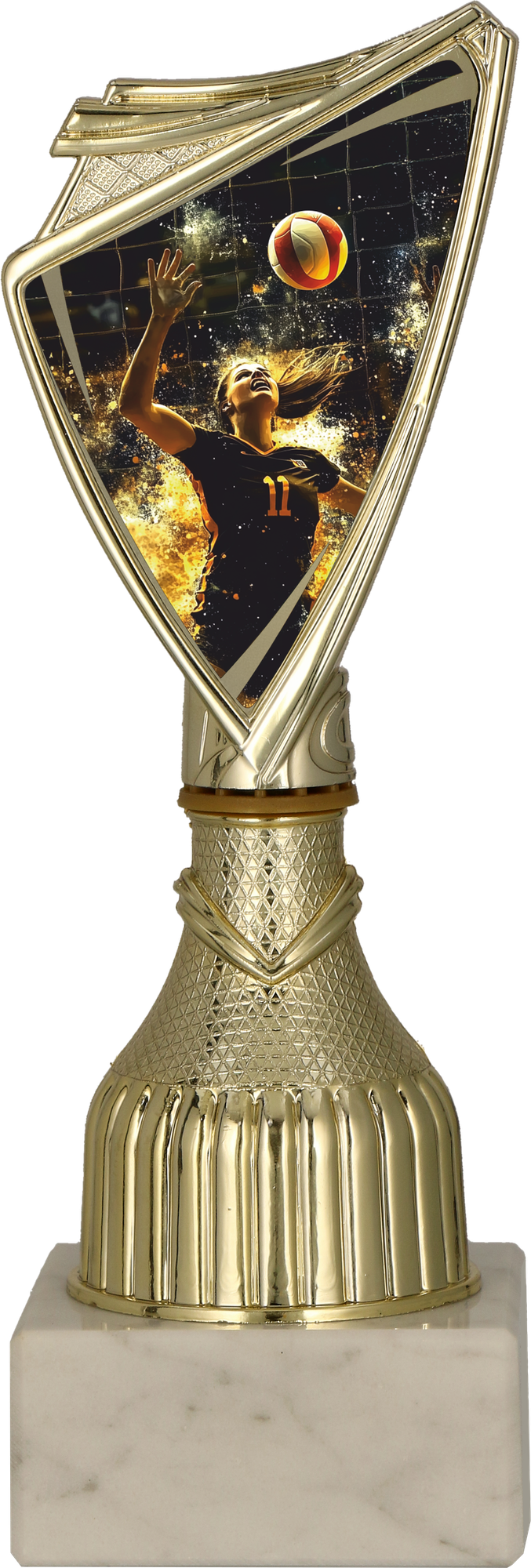 Pokal Kunststoff Gold Volleyball