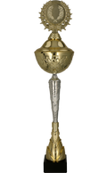 Pokal Gold Silber mit Deckel