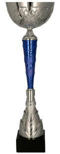 Pokal Silber Blau
