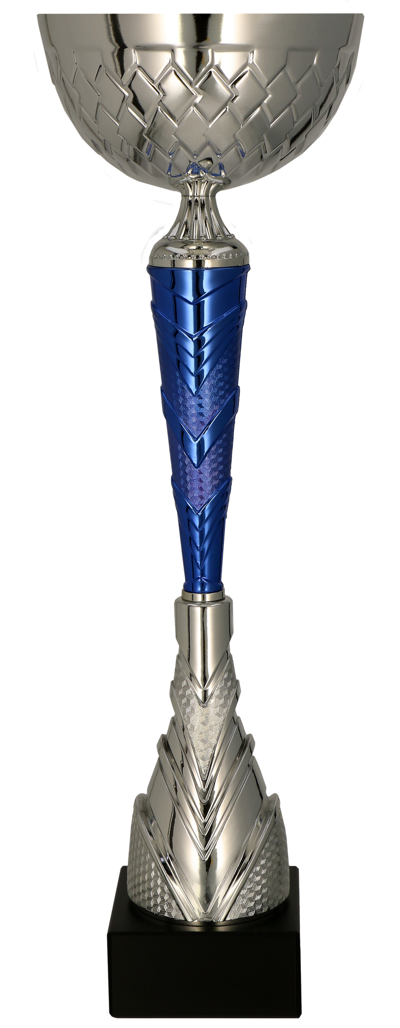 Pokal Silber Blau