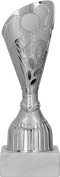 Pokal Kunststoff Silber (emblemat 25mm)