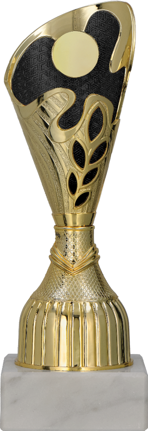 Pokal Kunststoff Gold Schwarz (emblemat 25mm)