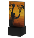 Trophäe Mini Line Amber Basketball