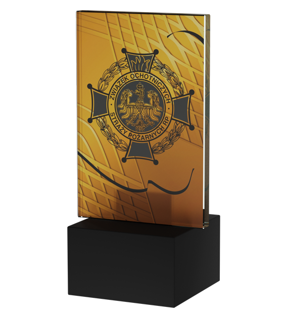 Trophäe Mini Line Amber Feuerwehr