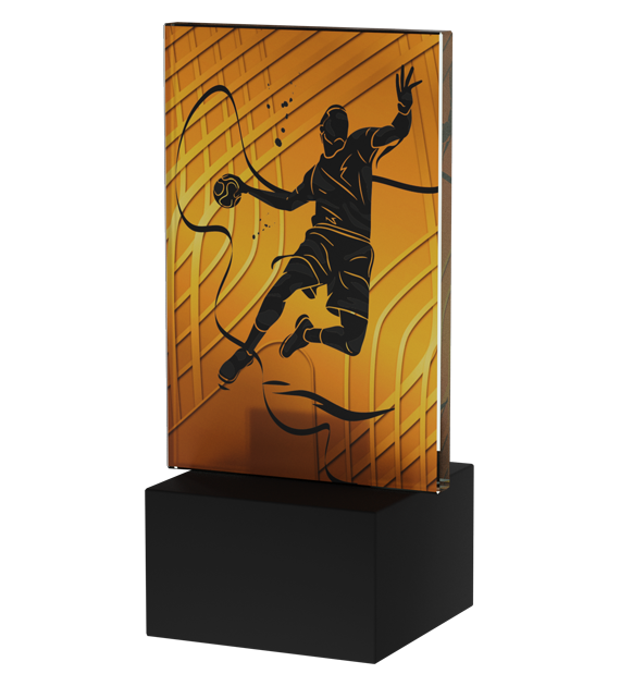 Trophäe Mini Line Amber Handball