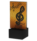 Trophäe Mini Line Amber Musik