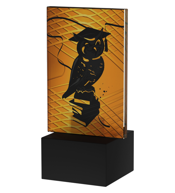 Trophäe Mini Line Amber SZKOLNICTWO