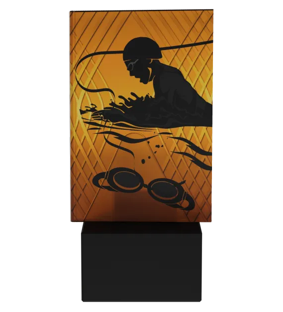 Trophäe Mini Line Amber Schwimmen