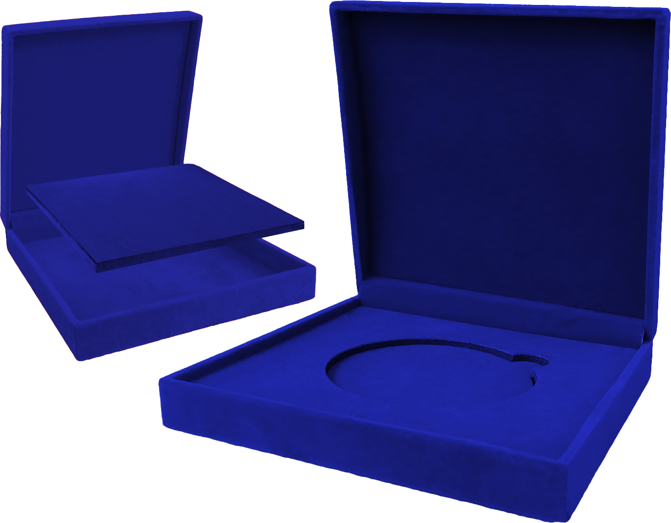 Etui Blau welurowe